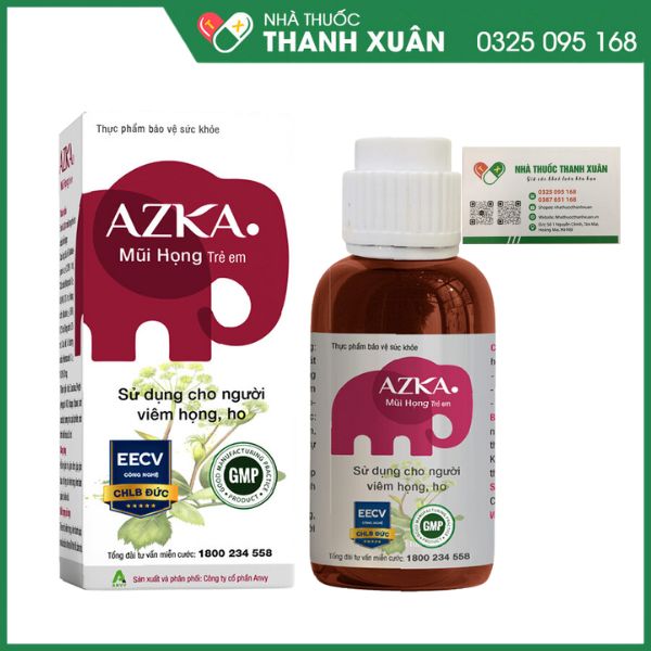 AZKA Mũi họng trẻ em - Hỗ trợ giảm ho, giảm đờm